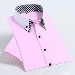 YaoMan E-Commerce Co.,Ltd. Store Sky Madrid Plaid Collar Short Sleeve Shirt 10 YaoMan E-Commerce Co.,Ltd. Store Sky Madrid Plaid Collar Short Sleeve Shirt