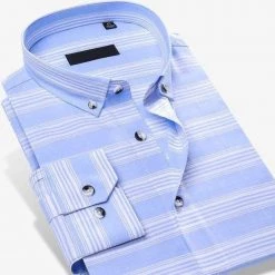 Donghuan Overseas Store Sky Madrid Ocean Blues Striped Shirt 6 Donghuan Overseas Store Sky Madrid Ocean Blues Striped Shirt
