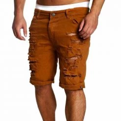 Gwiyeopda Official Store Saint Morris Denim Shorts