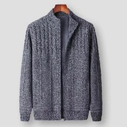 Fashion Flash Sky Madrid Knitted Zip-Up Cardigan Men's Apparels