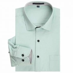 YaoMan E-Commerce Co.,Ltd. Store Men's Apparels North Royal Bamboo Button-Up Shirt