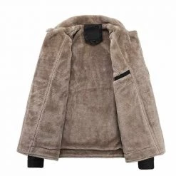 YiBaoXin Store North Royal Leather Pocket Jacket