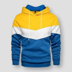 MANTORS Store Men's Apparels North Royal Striped Hooded Sweatshirt 10 MANTORS Store Men's Apparels North Royal Striped Hooded Sweatshirt