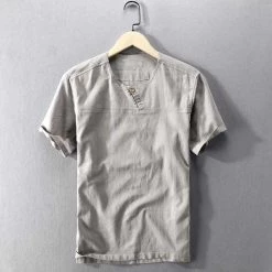 Schinteon Official Store North Royal Isleta Linen Shirt Men's Apparels