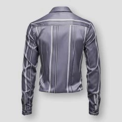 King Billion Official Store Saint Morris Milan Striped Dress Shirt