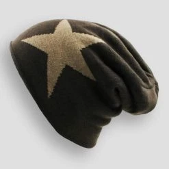 LOVINGSHA Official Store North Royal Slouchy Star Beanie Men's Apparels