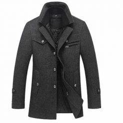 Linstone Clothes Store Men's Apparels Pierre Pea Coat 10 Linstone Clothes Store Men's Apparels Pierre Pea Coat