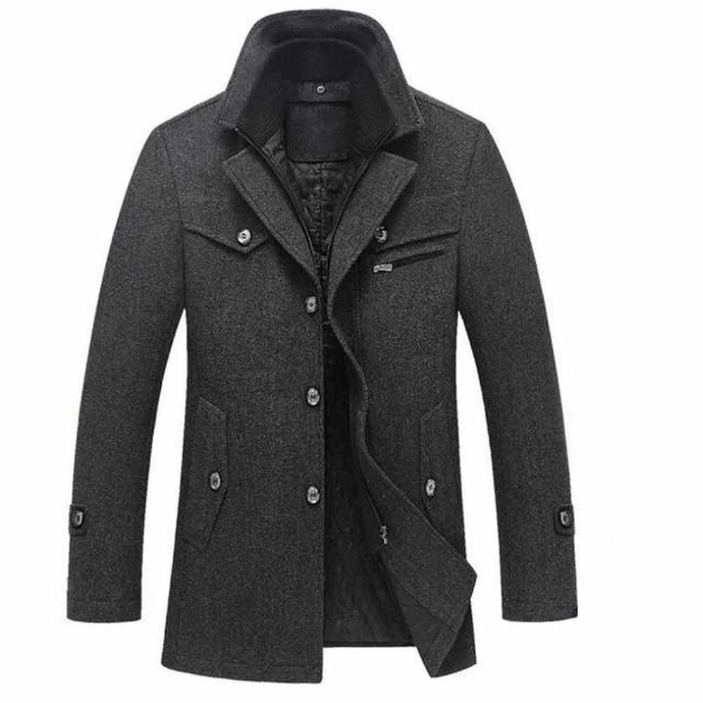 Linstone Clothes Store Men's Apparels Pierre Pea Coat 6 Linstone Clothes Store Men's Apparels Pierre Pea Coat