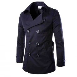 Men's Formal Coat Store Men's Apparels Saint Morris Double-Breasted Trench Coat