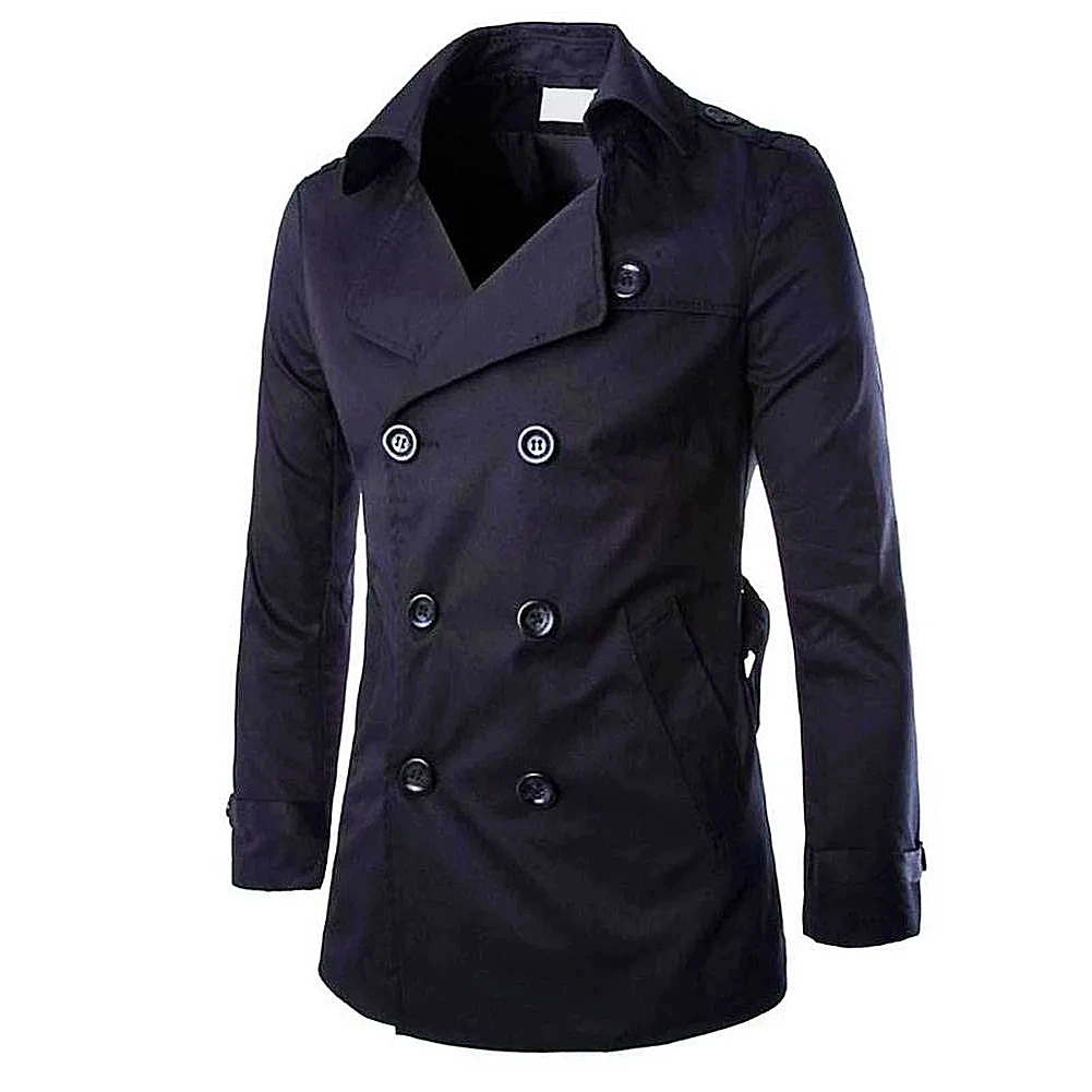 Men's Formal Coat Store Men's Apparels Saint Morris Double-Breasted Trench Coat 3 Men's Formal Coat Store Men's Apparels Saint Morris Double-Breasted Trench Coat