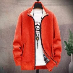 Zongke-4 Store Retro Zipper Cardigan Men's Apparels 17 Zongke-4 Store Retro Zipper Cardigan Men's Apparels