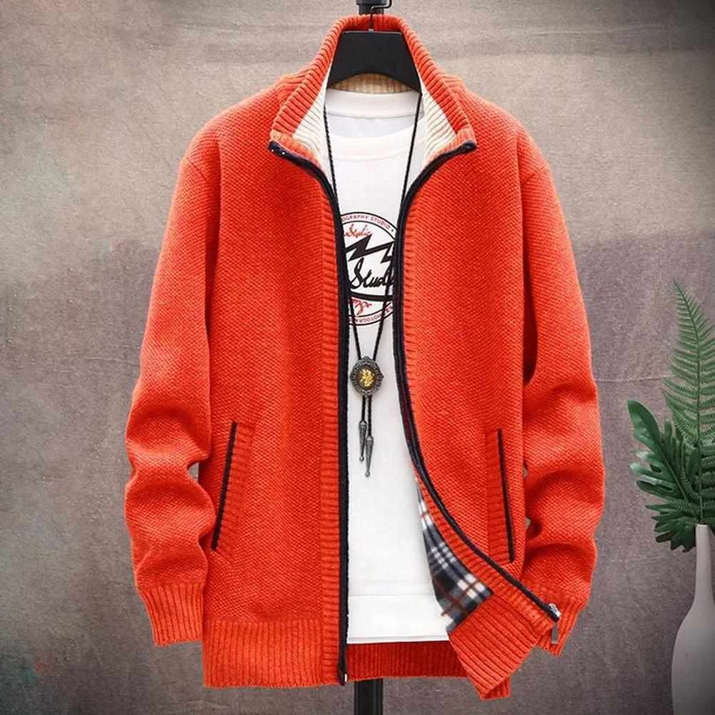 Zongke-4 Store Retro Zipper Cardigan Men's Apparels 10 Zongke-4 Store Retro Zipper Cardigan Men's Apparels