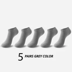 HSS Official Store Men's Apparels Bamboo Ankle Business Socks (5 Pair)