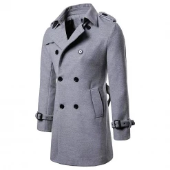 Men's Formal Coat Store Sky Madrid Double-Breasted Long Coat Men's Apparels 11 Men's Formal Coat Store Sky Madrid Double-Breasted Long Coat Men's Apparels