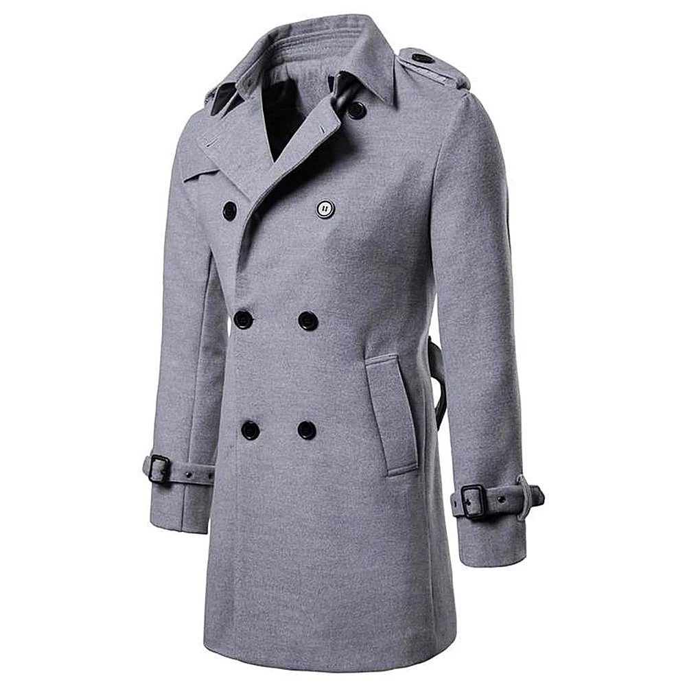 Men's Formal Coat Store Sky Madrid Double-Breasted Long Coat Men's Apparels 6 Men's Formal Coat Store Sky Madrid Double-Breasted Long Coat Men's Apparels