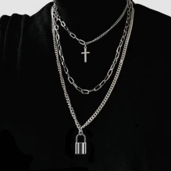 YG02 Store North Royal Layered Chain Pendant Necklace