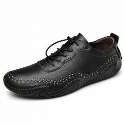 Vancat Official Store Genuine Leather Driving Shoes