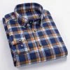 Q&L Factory Outlet Store Sky Madrid Flannel Shirt