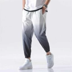TOLOER Official Store Saint Morris Elastic Gradient Sweatpants Men's Apparels