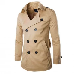 Men's Formal Coat Store Men's Apparels Saint Morris Double-Breasted Trench Coat 7 Men's Formal Coat Store Men's Apparels Saint Morris Double-Breasted Trench Coat