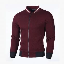 FENGENAI Store Sky Madrid Bilbao Striped Cardigan Men's Apparels