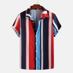 ANNIEBRITNEY Tailor-made-men-suit Store North Royal Monaco Striped Shirt Men's Apparels