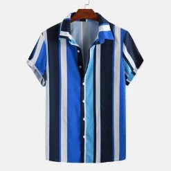 ANNIEBRITNEY Tailor-made-men-suit Store North Royal Monaco Striped Shirt Men's Apparels