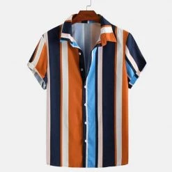 ANNIEBRITNEY Tailor-made-men-suit Store North Royal Monaco Striped Shirt Men's Apparels