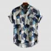 Womail Funland Store Saint Morris Tulum Camp Shirt Men's Apparels