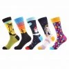Sanzetti Official Store Colorful Combed Socks (5 Pairs) Men's Apparels