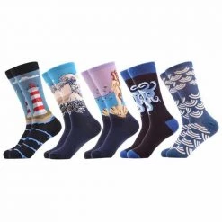 Sanzetti Factory Store Combed Happy Socks (5 Pairs)