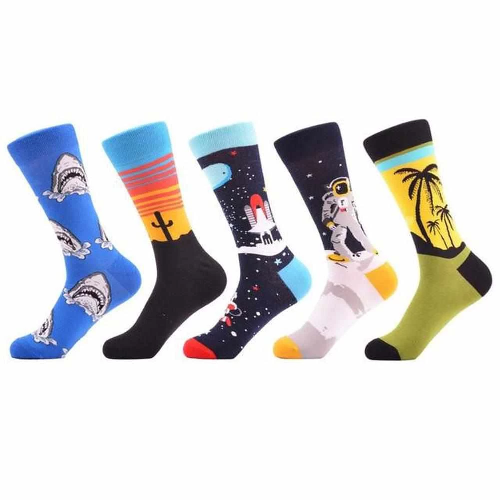 Sanzetti Official Store Colorful Combed Socks (5 Pairs) Men's Apparels 5 Sanzetti Official Store Colorful Combed Socks (5 Pairs) Men's Apparels