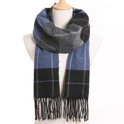 VIANOSI Official Store Saint Morris Plaid Tassel Scarf