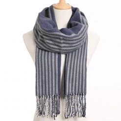 VIANOSI Official Store Men's Apparels Saint Morris Striped Cashmere Scarf