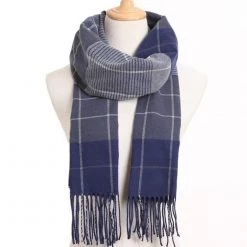 VIANOSI Official Store Saint Morris Plaid Tassel Scarf