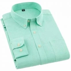 AOLIWEN Official Store Sky Madrid Napoli Button-Down Shirt Men's Apparels