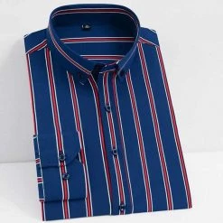 Donghuan Overseas Store Saint Morris Executive Striped Shirt Men's Apparels