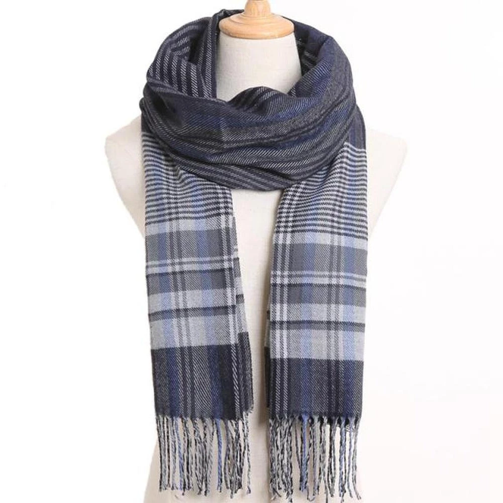 VIANOSI Official Store North Royal Cashmere Fringe Scarf Men's Apparels 5 VIANOSI Official Store North Royal Cashmere Fringe Scarf Men's Apparels