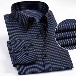 Mr. Davy Store Saint Morris Striped Button-Up Dress Shirt