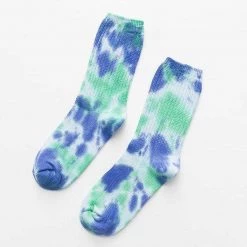 Funny Man Socks Store Men's Apparels Sky Madrid Tie-Dye Crew Socks 12 Funny Man Socks Store Men's Apparels Sky Madrid Tie-Dye Crew Socks
