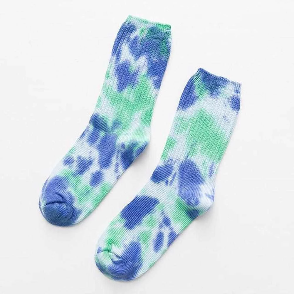 Funny Man Socks Store Men's Apparels Sky Madrid Tie-Dye Crew Socks 6 Funny Man Socks Store Men's Apparels Sky Madrid Tie-Dye Crew Socks