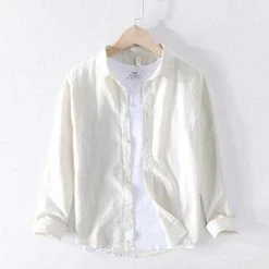 M Cotton Linen Store Sky Madrid Greetings From Paradise Shirt