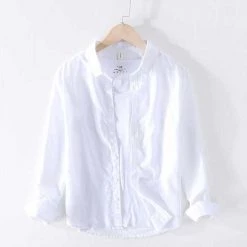 M Cotton Linen Store Sky Madrid Greetings From Paradise Shirt