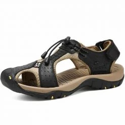 Cunge Store Saint Morris Leather Hiking Sandals