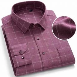 Donghuan Overseas Store Saint Morris Brushed Plaid Shirt