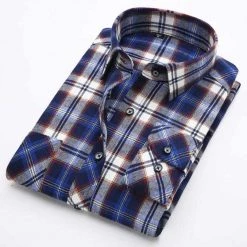 Q&L Factory Outlet Store Edison Plaid Shirt Men's Apparels