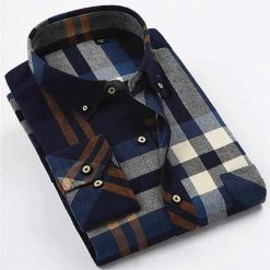 Q&L Factory Outlet Store Preston Plaid Shirt Men's Apparels