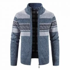 S-W-G Menswear Store Store North Royal Wool Zipper Cardigan Men's Apparels
