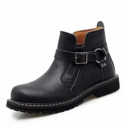 Bagudy Official Store Men's Apparels Sky Madrid Leather Chelsea Boots