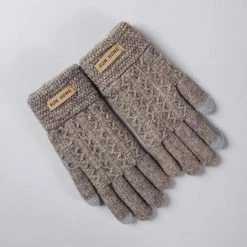 NIUPOZ Huitailang Glove Store Men's Apparels North Royal Knitted Wool Gloves